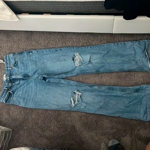Zara size 8 high waisted wide leg Jean, worn once, perfect condition